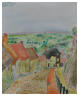 Gold Hill Dorset - aquarelle - Van der Schriek